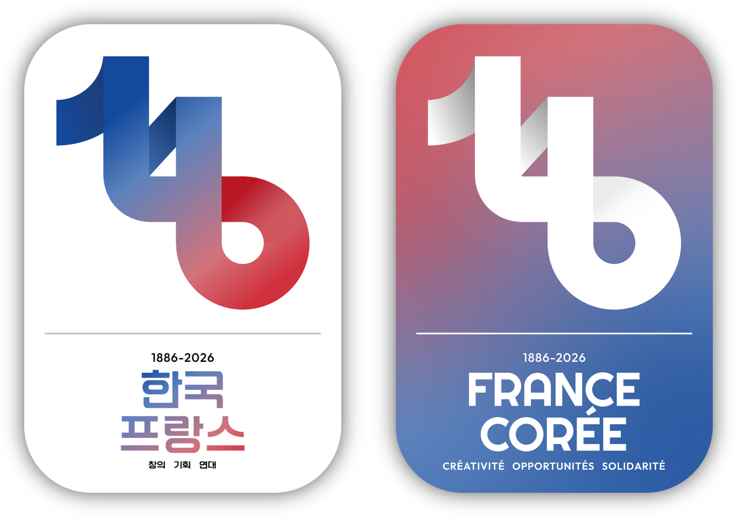 한불수교 140주년 공식 로고
